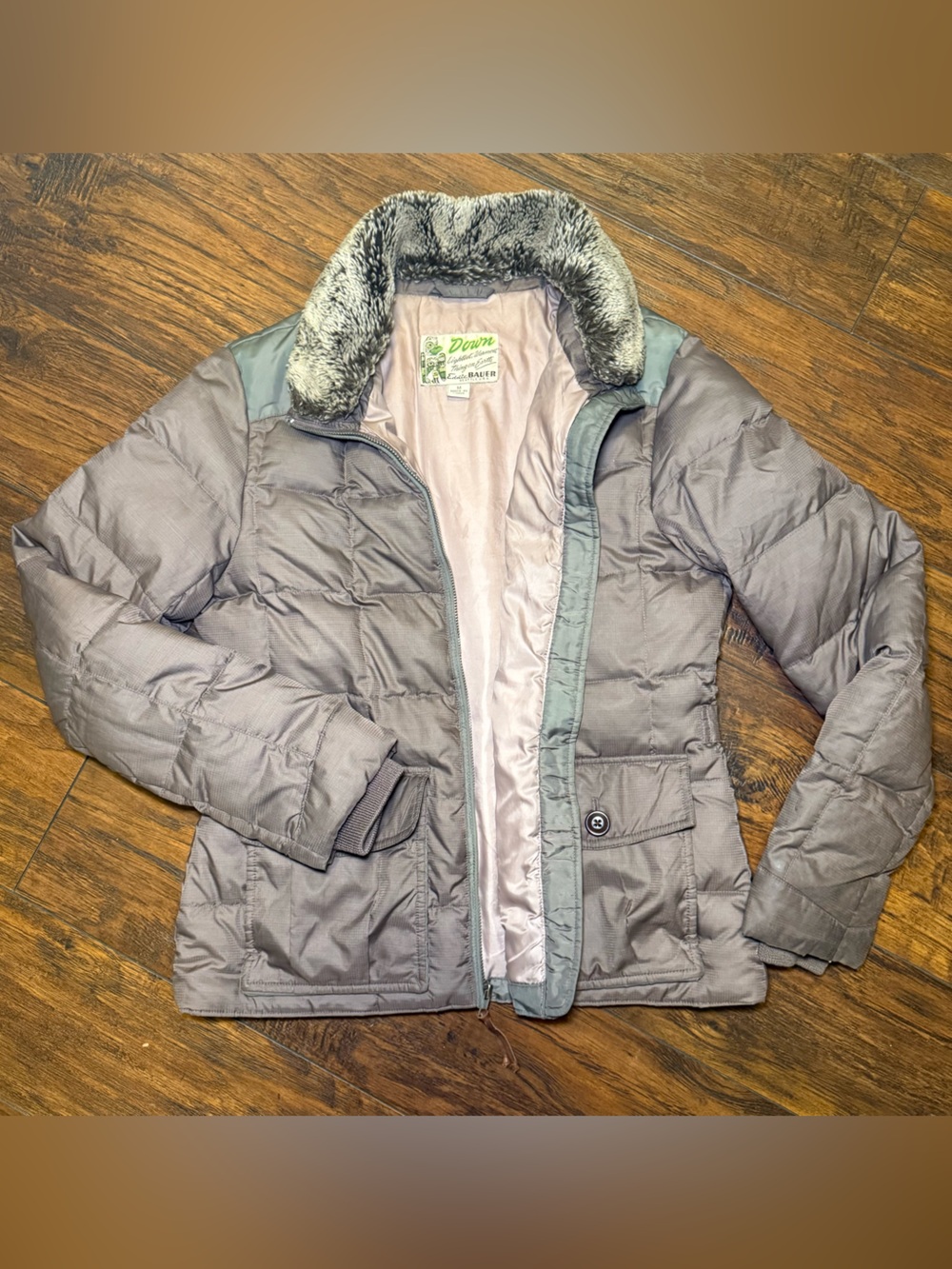 Vintage Eddie Bauer Yukon Down Jacket Faux Fur Trim Y2K Aesthetic Gorpcore Med - Picture 14 of 16